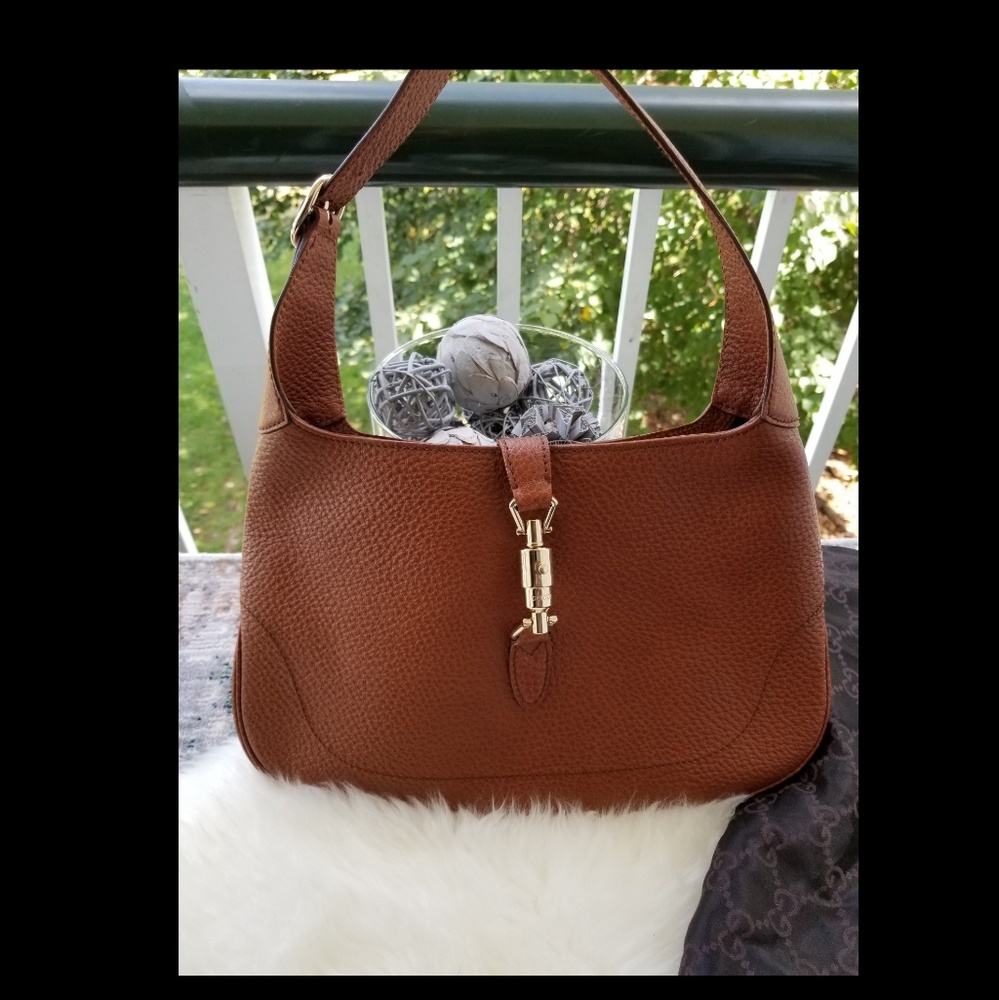 Authentic Gucci Jacqueline Onassis Tan Bag